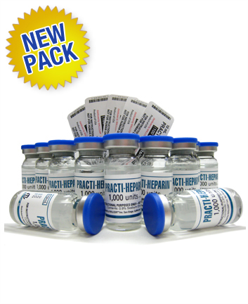 Practi-Heparin Vial & Label Pack™