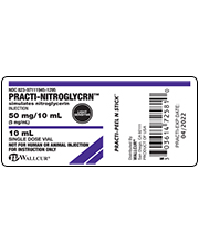 Practi-Nitroglycerin™ Peel-N-Stick Labels for training - Wallcur